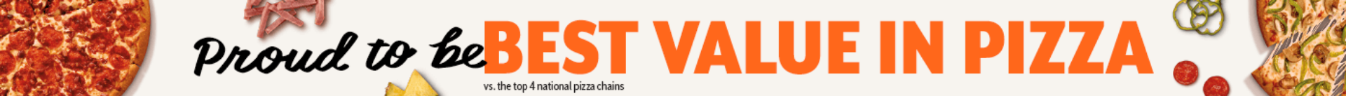 Close-up of bold orange text on white background.